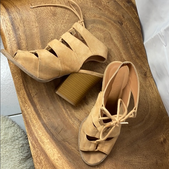 Charlotte Russe Shoes - Charlotte Russe Size 8 Goliath Sandals Tie Up Heel